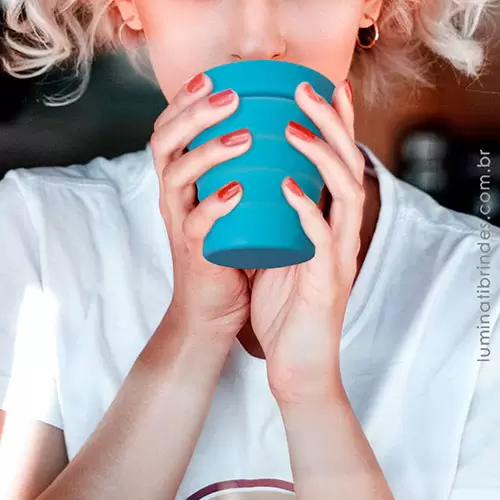 Copo Silicone Dobrável Flip