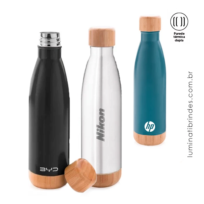 Garrafa Thermos Tech Black