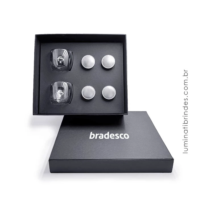 Kit Macchiato com 2 Copos de Vidro