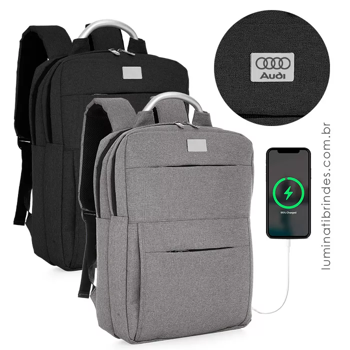 Mochila Aluminum com porta USB